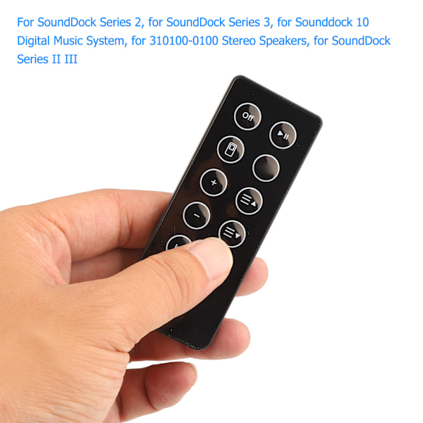 Kaiutinvaihdon kaukosäädin estää liukumisen Yksinkertainen kaukosäädin soundbar-järjestelmälle ja stereokaiuttimille