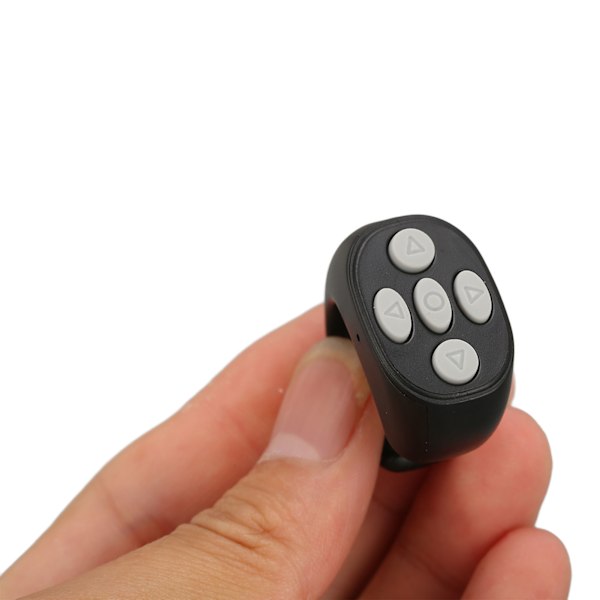 Smart Ring Controller Bluetooth 5.3 Trådløs Fjernkontroll Sidevender for Tik Tok Elektronisk Bok Svart