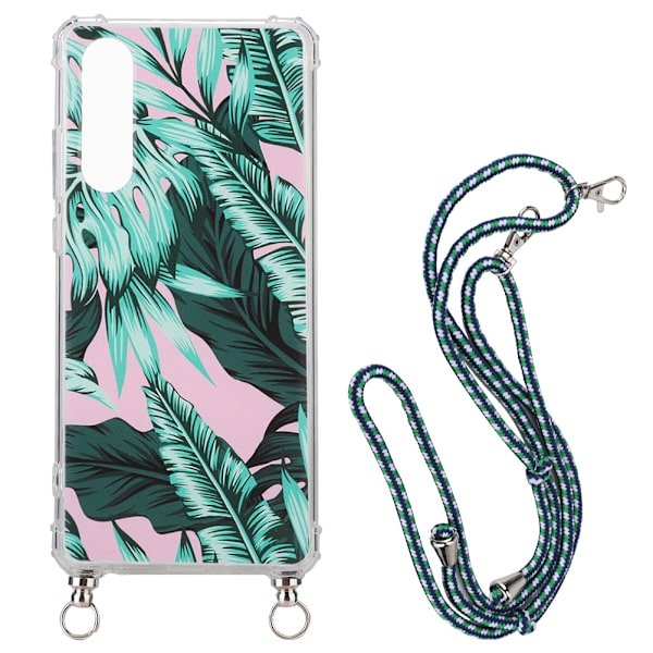 3D-lehtipuhelimen suojakotelo punotulla ripustusnarulla Huawei P30:lle