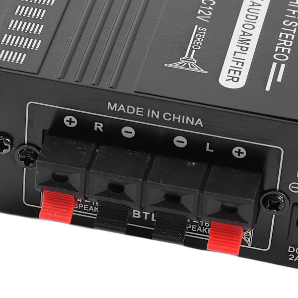 Bil Audio Powerforstærker Dual Channel USB SD-kort AUX Bluetooth Stereo Mini-forstærker 12V