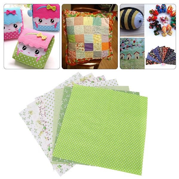 7 st / set 100% bomull Batiks syhantverkstyg för DIY plånbok kuddfodral (S)