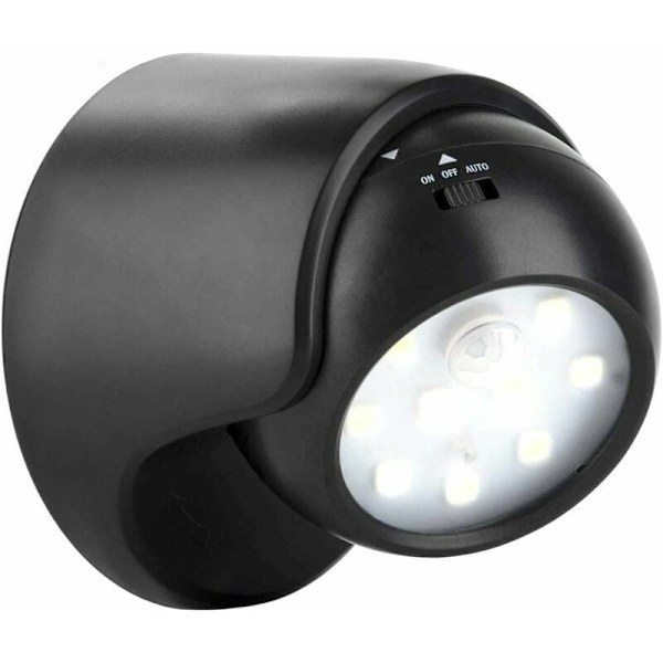 Rörelsesensorlampa, Ultraljusstark SMD LED Trådlös Installation för Utomhus Under Tak, Inomhus, Batteridriven, Justerbar Ljusvinkel, Energi