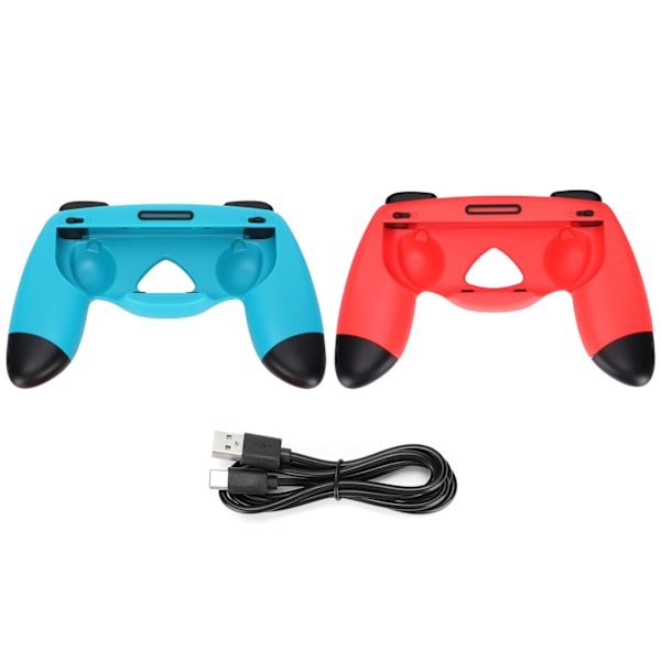 Spelkontroll svettbeständig halkfria robusta handtag med laddningskabel för Switch