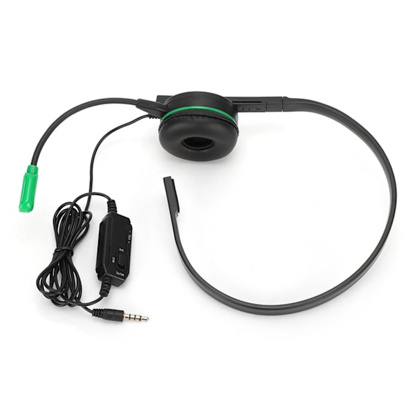 Ensidig headset huvudmonterade spelhörlurar för XBOX one svart grön