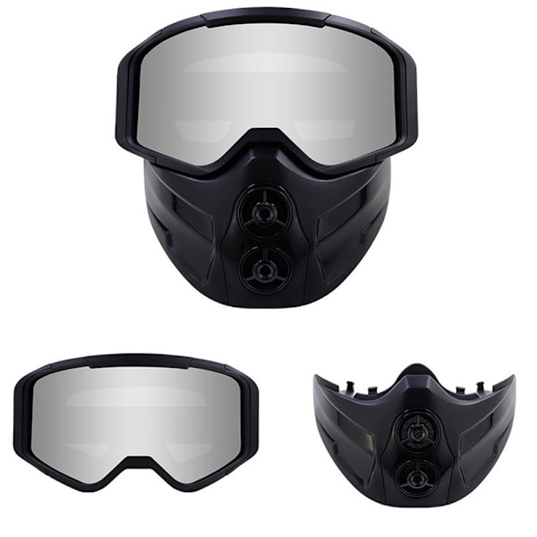 Paintballmask anti-fog, luftgevär full täckning och glasögon är avtagbara och justerbara