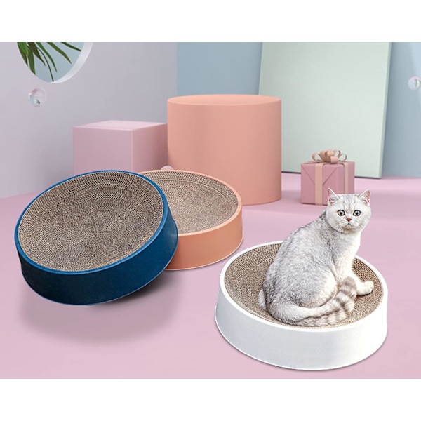 Kattklösbräda & Lounge med Dubbla Funktioner, Högkvalitativ Korrugerad Lounge Kattsäng för Inom- och Utomhusbruk