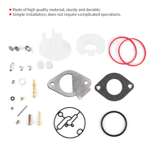 Kaasuttimen korjaussarja sopii Briggs & Stratton 796184 796081 790727 Master Overhaul Nikki