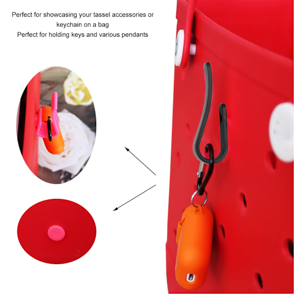 Muoviset rantakassi koukut lisävarusteet Bogg-kasseihin Insert Charm Cutie Cup Holder Connector Key Holder
