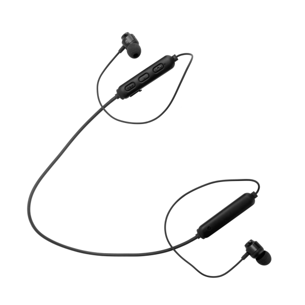 Sports Bluetooth-headset, nakkemontert støyreduksjon HIFI-hodetelefon med magnetisk suging (svart)