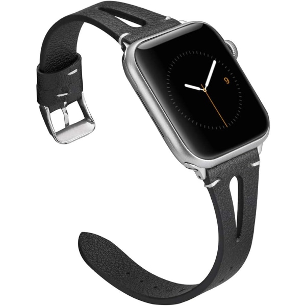 Kompatibel med Apple Watch-rem 38mm 40mm kvinder, læder iWat