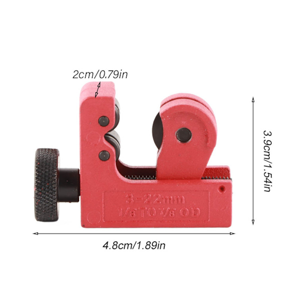 Mini justerbar rørslange rørskærer skæreværktøj til 3~22mm kobber aluminium PVC rør