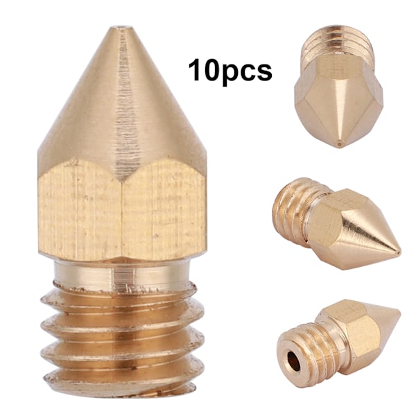 10 st 0,3 mm munstycke i mässing för 3D-skrivare, 1,75 mm, för Mk8