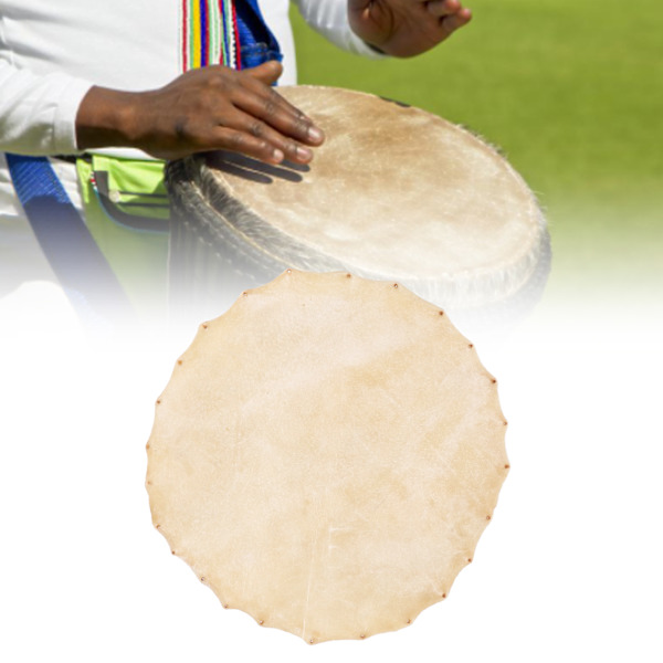 Getskinn trumhuvud för Bongo Shaman trummor Djembe reservdelar tillbehör 36 cm diameter