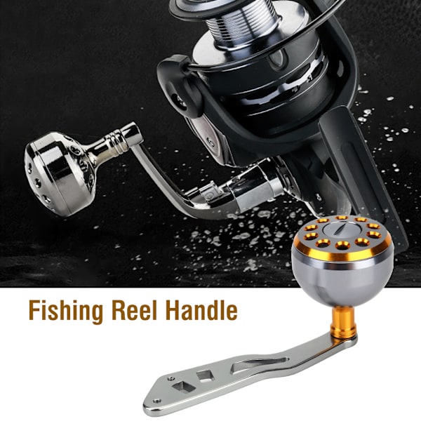 1 stk. holdbar del i holdbart metal til Abu Round Baitcast fiskehjul (guld)