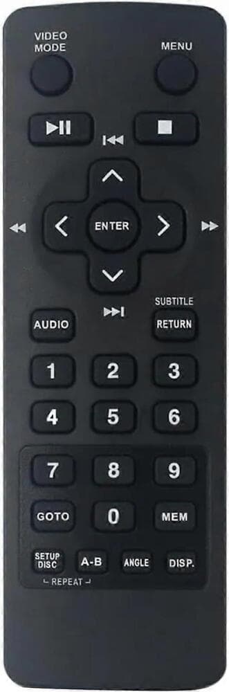 Ny ersättningsfjärrkontroll kompatibel med RCA bil-DVD-system DRC79982 DRC79982V2