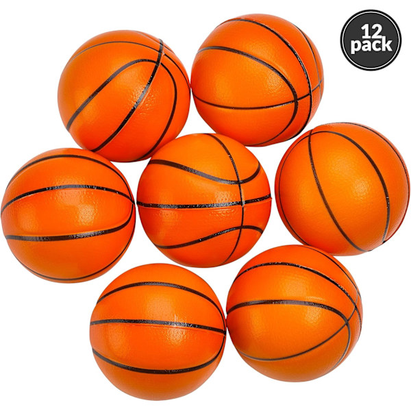 Miniatyr Basketboll i Skum för Inom- och Utomhuslek, Autentisk Realistisk Design, Högkvalitativt PU-material, Stressreducerande Leksak, Bedårande Design med Enkelt Grepp