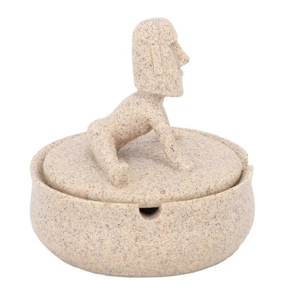 Påskharts Moai-statyer, unika heminredningar med lock.