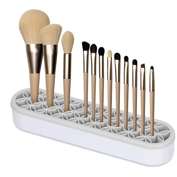 Silikone Makeup Børsteholder, Multifunktionel Kosmetik Opbevaringsboks Desktop Organizer