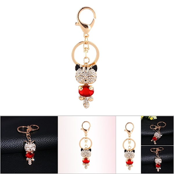 3D Rhinestone Crystal Nøglering Charm Vedhæng Pung Taske Nøglering Nøglekæde Gave
