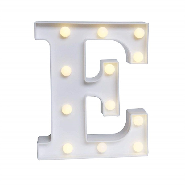 LED 26 bogstavslys, tal, ampersand og symbol kærlighed H