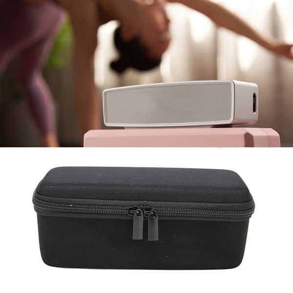 Højttaler Hard Carrying Case Bærbar Beskyttelse Hard EVA Case til SL Mini 1 & 2 (I og II Gen) Højttalere (Ydre Sort Indre Grå)