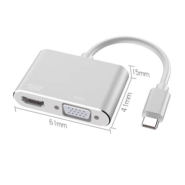 Mångsidig Dual Monitor Display Adapter, Erbjuder 4Kx2K-upplösning, Enkel Installation och Snabb USB 3.0 Dataöverföring för en Sömlös Multi-monitorupplevelse