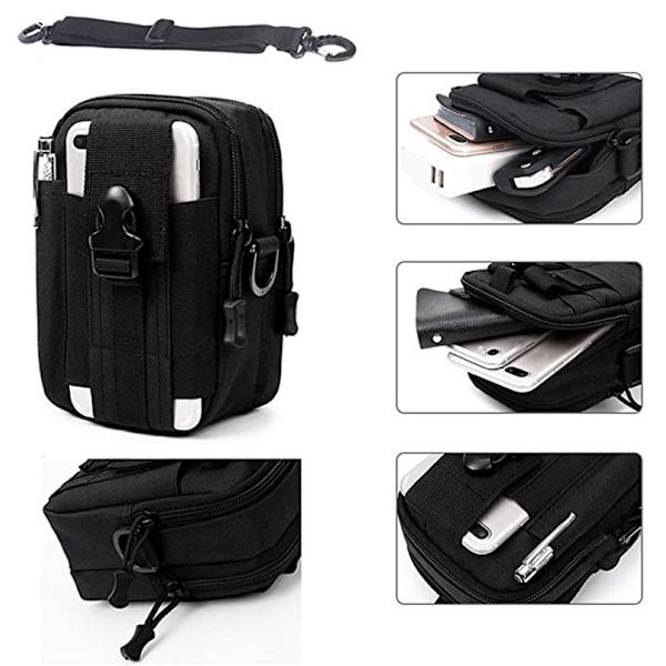 Taktische Gürteltasche, Gürteltasche Nylon Multifunktions-Beuteltasche