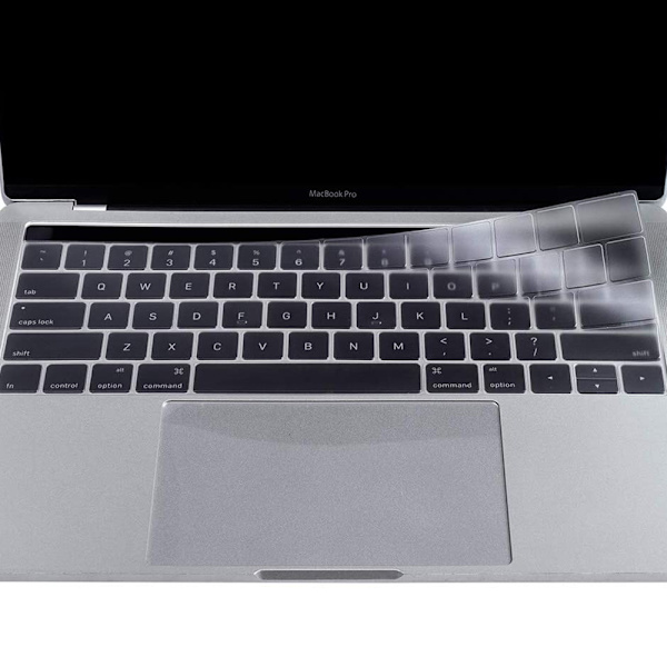 Ultra tynd tastaturbeskytter kompatibel med MacBook Pro med Touch Bar 13/15 tommer (A1706 / A1707) hud -US layout