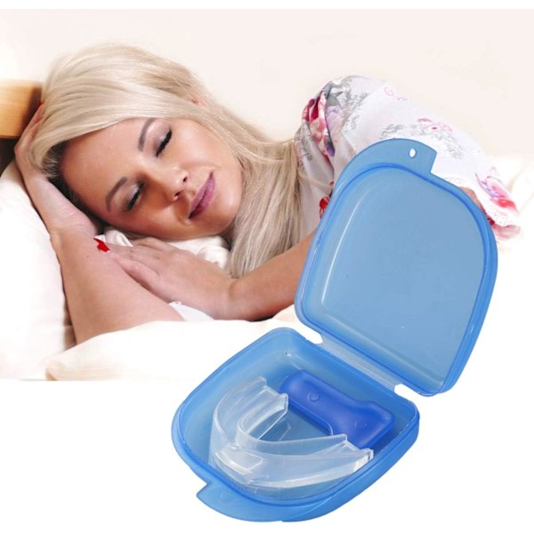 Förvaringsetui, BPA-fritt ventilerat fodral för tandställningar, bettskenor och proteser, lätt att bära EVA-material för säker förvaring (Trippelpack)