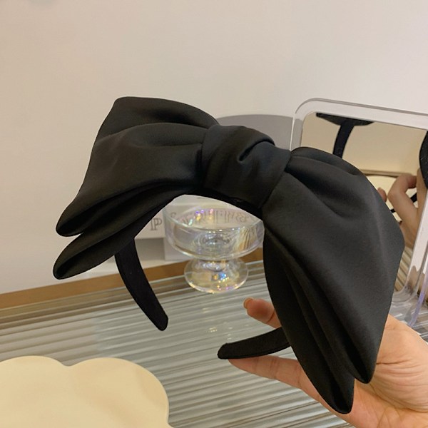 Handgjort Hårband för Tonårsflickor & Kvinnor, Bekväm Satinrosett Design, Unik Presentidé för Födelsedag, Babyshower, Bebispresenter, Cheerleading