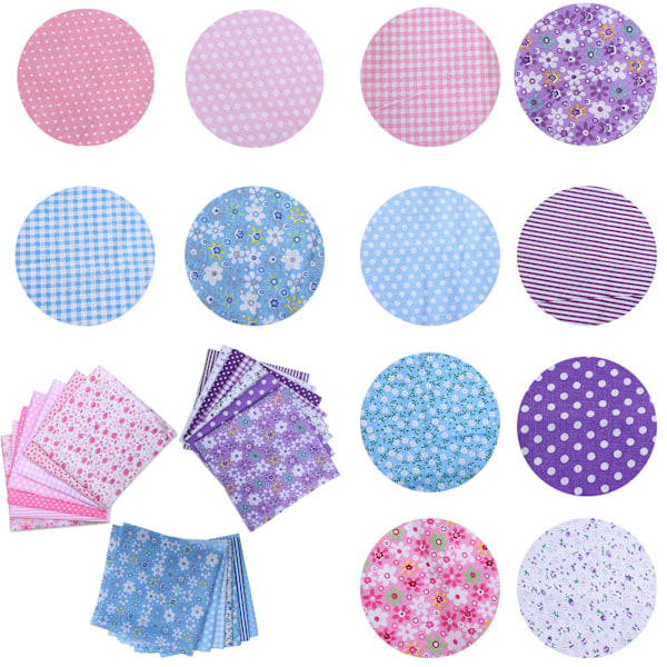 21 stücke mehrfarbige Stoff Patchwork Baumwolle gemischte Quadrate
