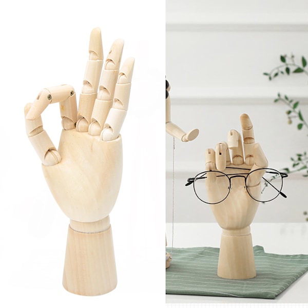 Hemmakontor skrivbordsdekoration ledad vänster handmodell kropp konstnär modell skulptur skyltdocka dekoration