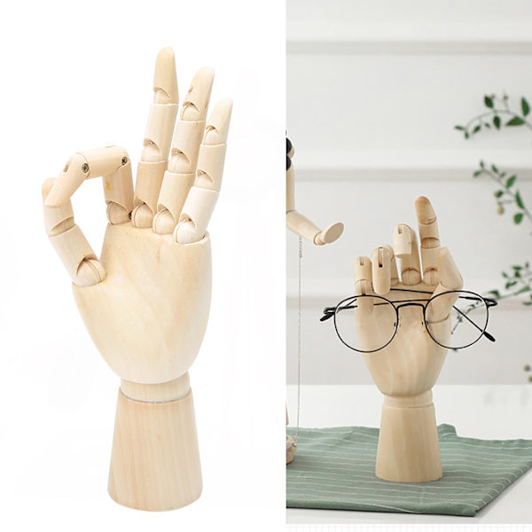 Hemmakontor skrivbordsdekoration ledad vänster handmodell kropp konstnärsmodell skulptur skyltdocka dekoration