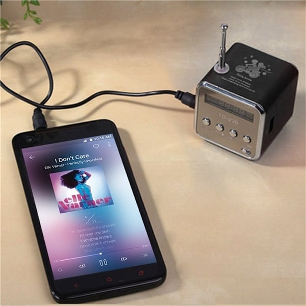 Bärbar Mini USB-högtalare MP3/4 Musikspelare Stöd SD TF-kort USB2.0 Stereo FM-radio