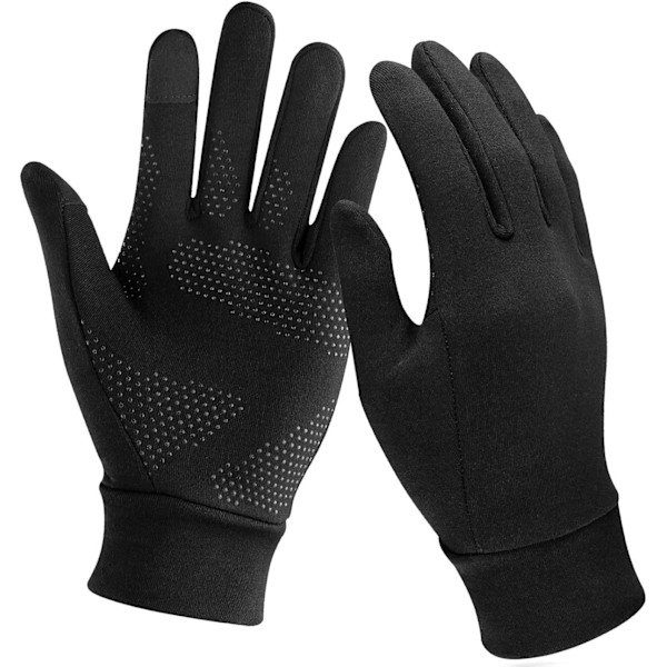 Prestandalöpargloves, Silikontryckta Handflator Pekskärmshandskar, Vindtät Design Håller Kylan Borta, Halkfri Prickig Silikondesign Säkerställer Säkert Grepp