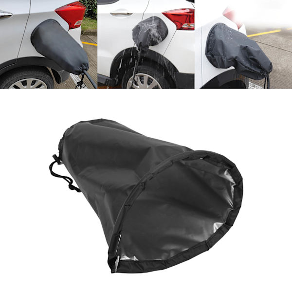 Sähköauton latausportin vedenpitävä suojus, aurinko- ja pölysuoja, vahva magneettinen adsorptio sähköautoille