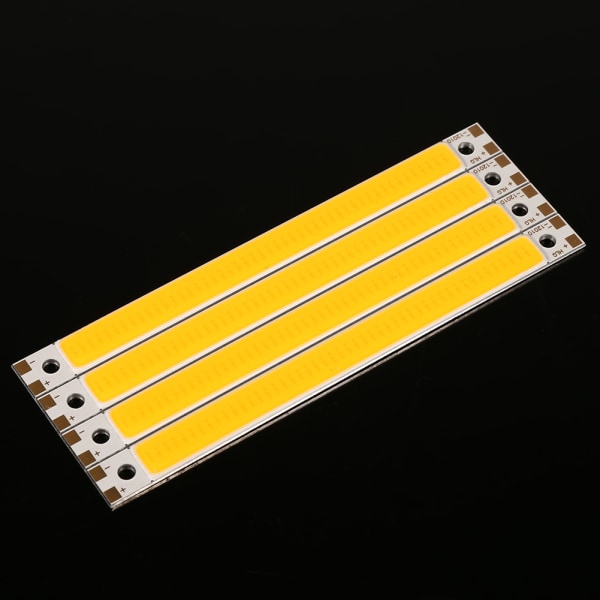 4 stk. 120*10MM høy effekt stripe 10W COB LED lyspære pærer