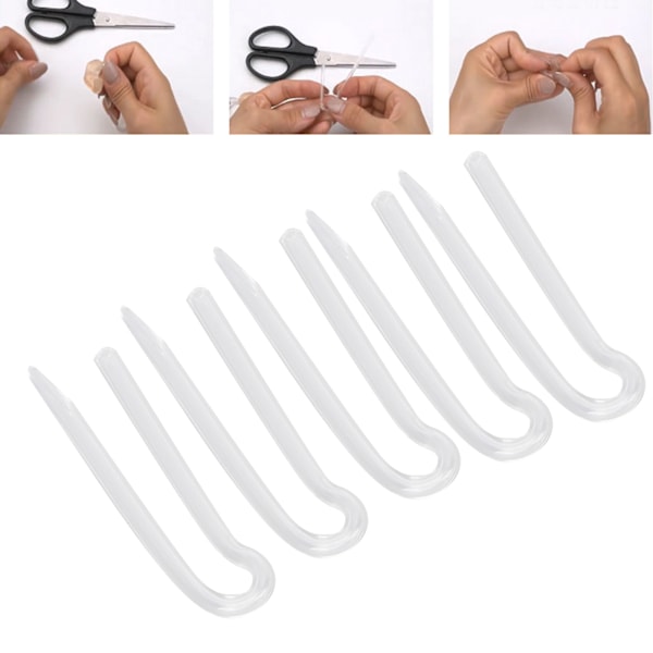10 stk. høreapparatrør, fleksibel type R BTE øreproptrør, høreapparatrørserstatning 3,6x2,0 mm / 0,14x0,8 tommer