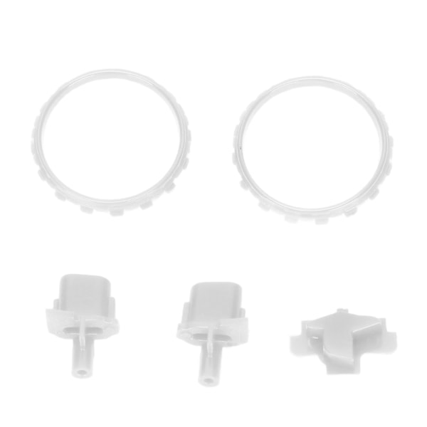 Ersättningsknappar L2 R2 Full Buttons Set Ersättningsknapp Reparationssats för PS5 ControllerVit