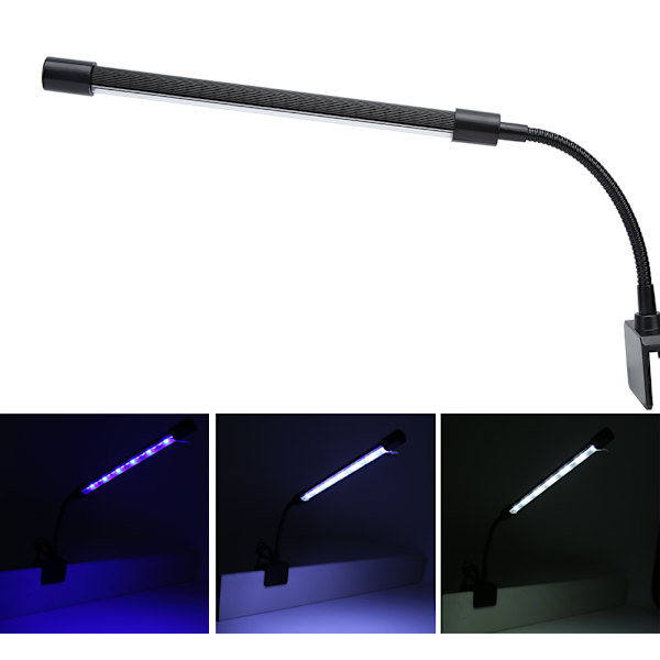 7W LED Akvarielys Akvarium Vandplanter Dæmpbar Gro L