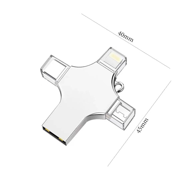 2TB Multi-interface Drive, Skyddar datasekretess, Snabb dataöverföring, Metallhölje, Enkel användning för proffs på språng, 2 TB
