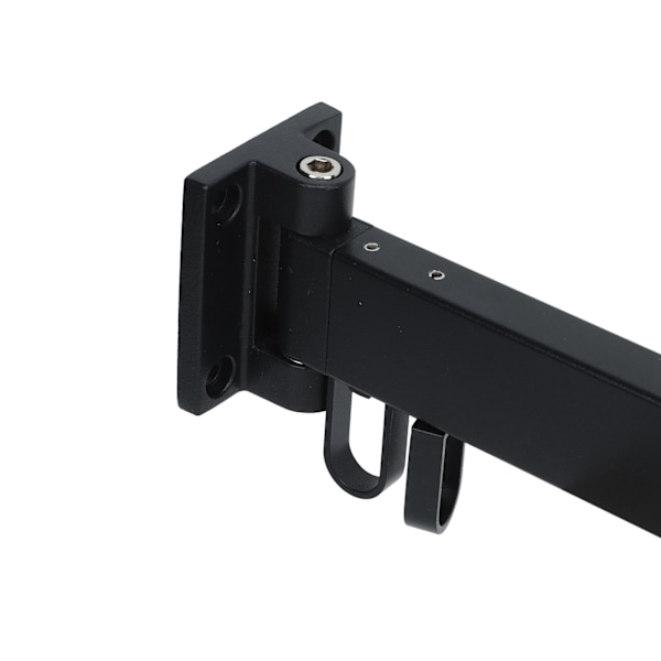 Väggmonterad klädtorkningsställ Retractable Space Saving Rotating Ring Enkel klädhängare för balkong Tvättstuga Svart Trefaldig