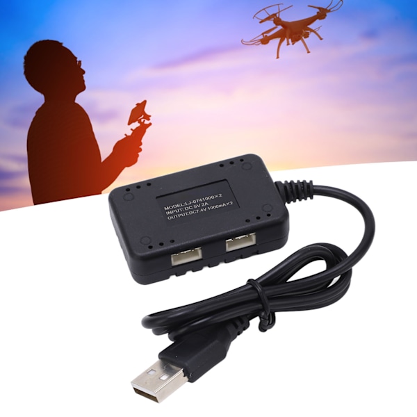 Effektiv 2-i-1 Lipo Batteriladdare för FPV Drone Quadcopter, Bred Användning & Ultrasäker Laddning för 7.4V LiPo Batterier, Perfekt för Hobbyister
