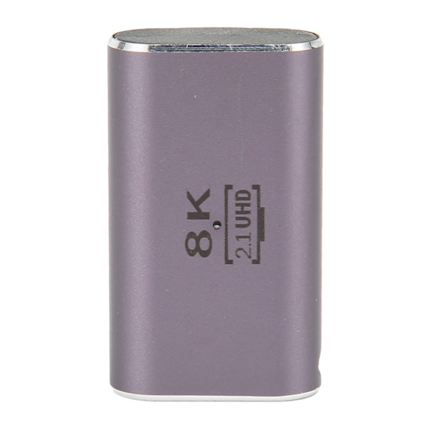 HD Multimedia Interface hann til hunn adapter rett vinkel 2.1 8K 60Hz UHD videokonverter adapter med indikatorlys