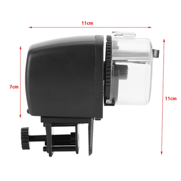 Digital LCD Elektronisk Fiskmatare Dispenser Timer Automatisk Akvarium Tank Matningsmaskin