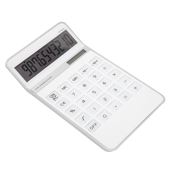 Kalkulator Solcelledrevet Batteridrevet Transparent Store Taster LCD-skjerm