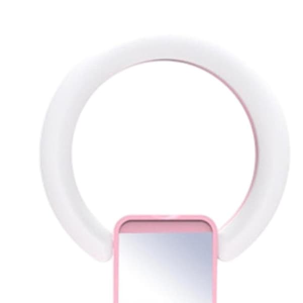 Bärbar vikbar LED Selfie Fill Light kompatibel med telefon Selfie Vlog vit