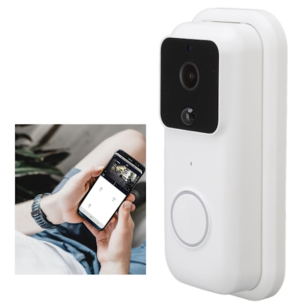Trådlös Wifi Dörrklocka Kamera, Ultra HD Video Dörrklocka Med Låg Strömförbrukning För Effektiv Smart Hemsäkerhet