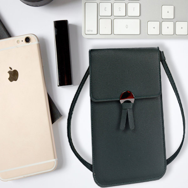 Berørbar enkel skulder crossbody telefonveske