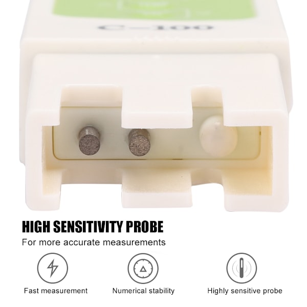 Snabbavläst vattenkvalitetsmätare, 4 i 1 digitala testkit för dricksvatten, pool, akvarium, spa eller hydroponiskt system, känslig elektrod